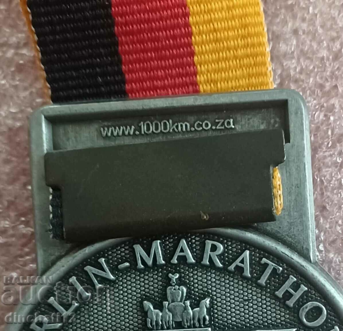 Delivery of Berlin Marathon BMW Berlin Marathon Medal 2012 Delivery of Berlin Marathon BMW Berlin Marathon Medal 2012