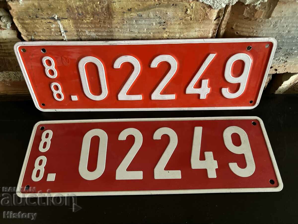 Registration numbers