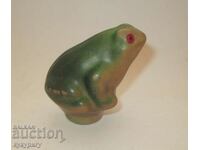 Old Russian baby small rubber toy bath figurine frog