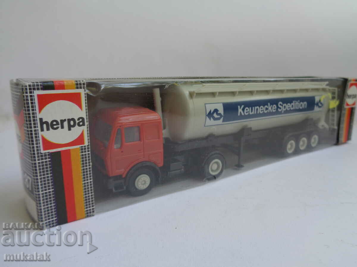 HERPA H0 1/87 MERCEDES BENZ TRUCK TANK MODEL TROLLEY - 5
