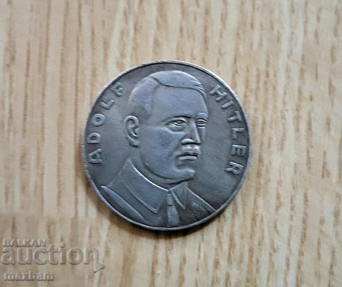 Moneda Adolf Hitler Al Treilea Reich Germania 1935