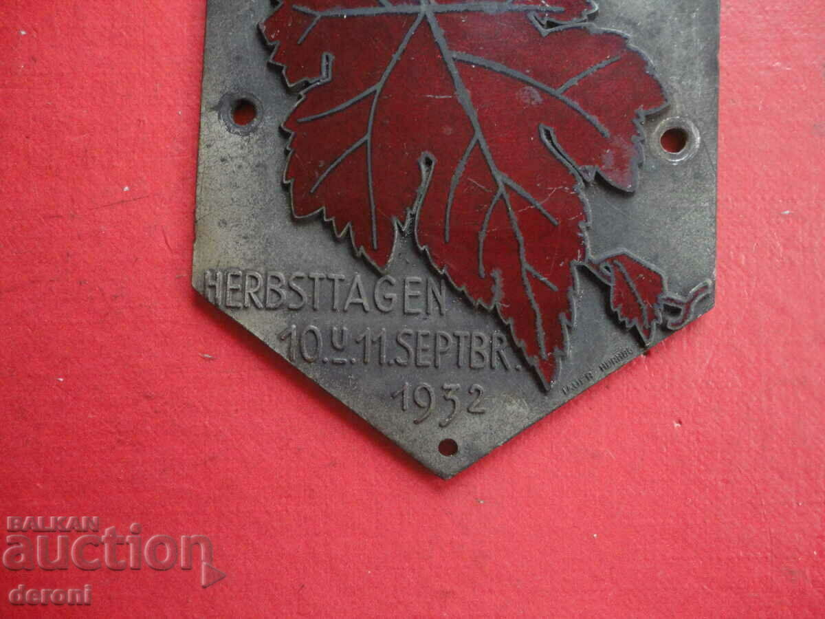 Delivery of German Bronze Rally Plate 3 Reich Delivery of German Bronze Rally Plate 3 Reich