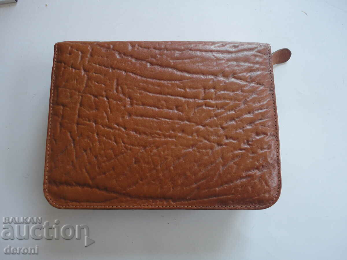 German Leather Shaving Kit Box Case - 7 German Leather Shaving Kit Box Case - 7