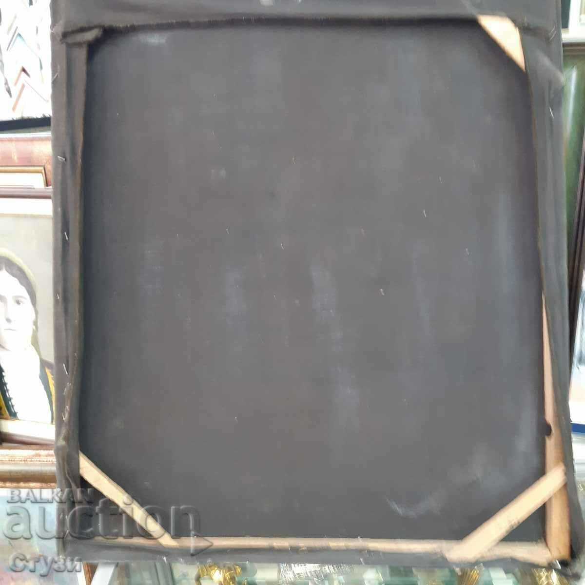 Master old painting "Delva with flowers", oil, 67x56 cm - 5 Master old painting "Delva with flowers", oil, 67x56 cm - 5