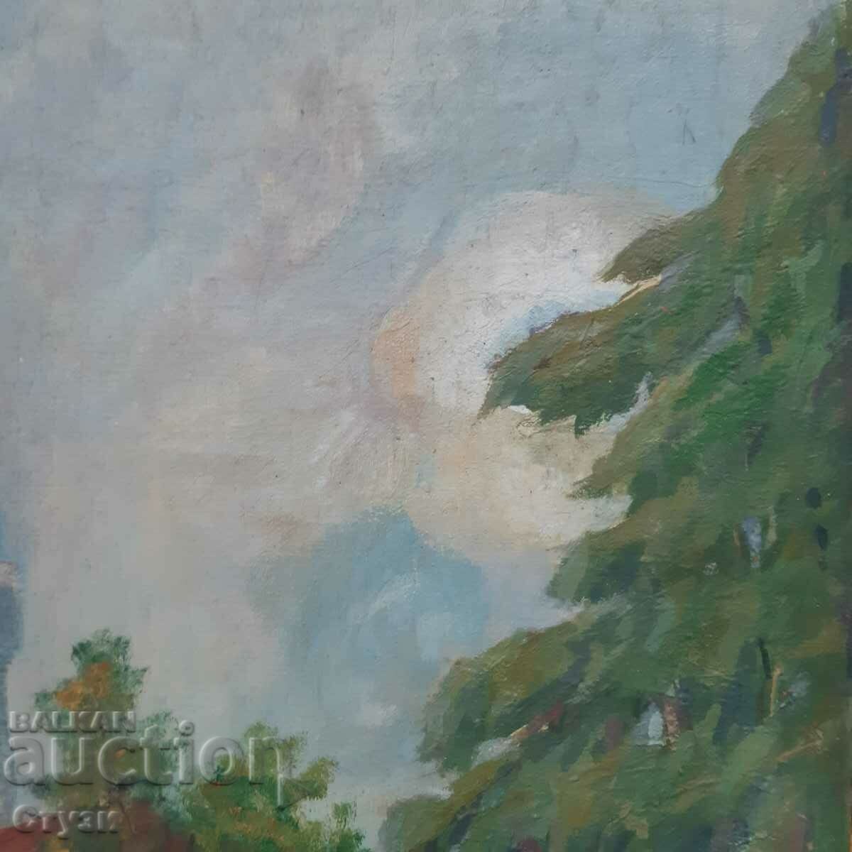 Παράδοση K. Golov, «From Plovdiv 1362-1930», λάδι, 65x40 εκ. Παράδοση K. Golov, «From Plovdiv 1362-1930», λάδι, 65x40 εκ.