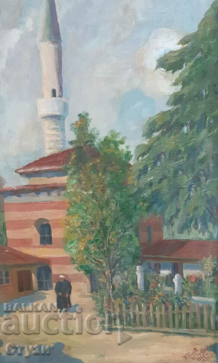 K. Golov, "From Plovdiv 1362-1930", oil, 65x40 cm K. Golov, "From Plovdiv 1362-1930", oil, 65x40 cm