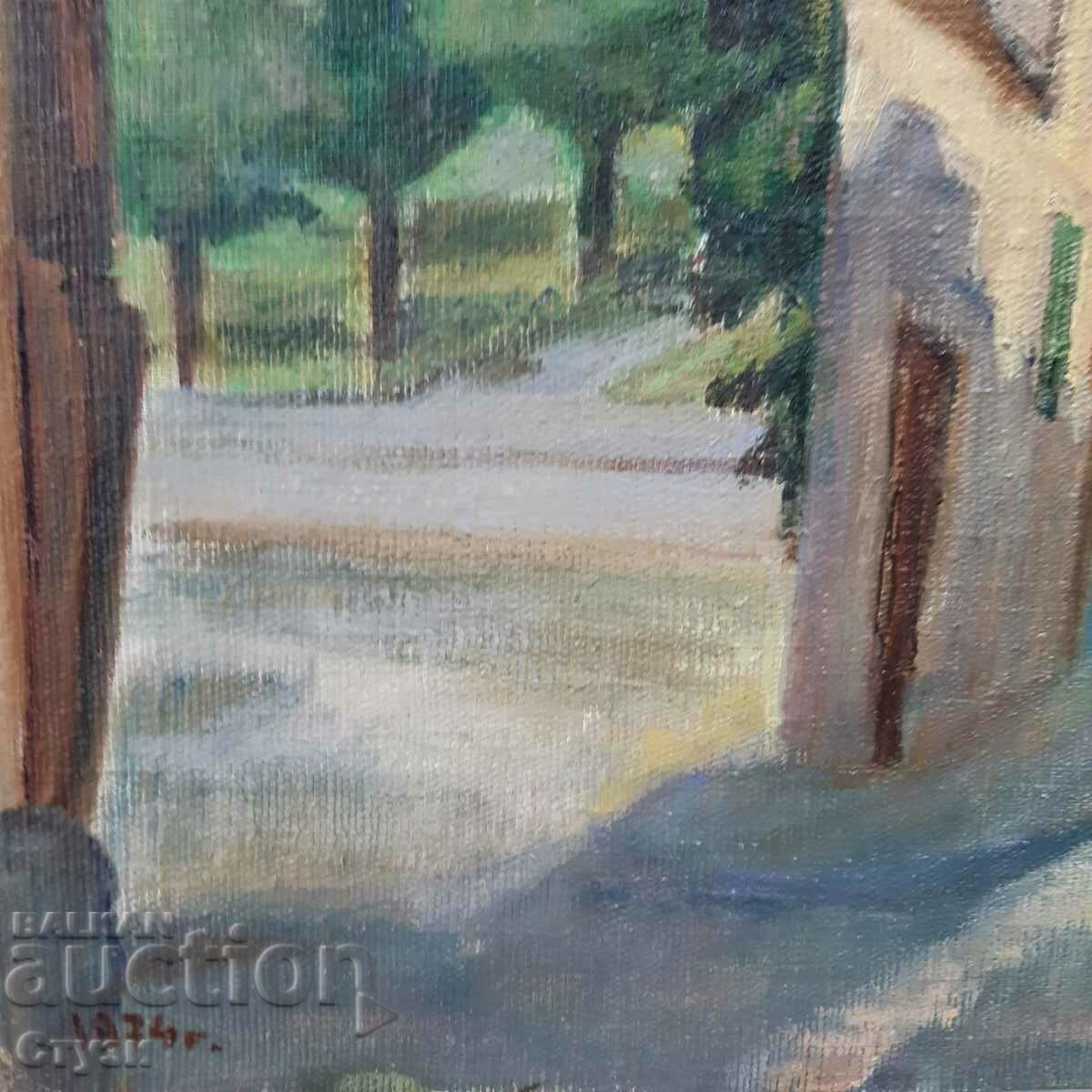 Auction K. Golov, "Iz Lovech", 1974, oil, 50 x 35 cm Auction K. Golov, "Iz Lovech", 1974, oil, 50 x 35 cm