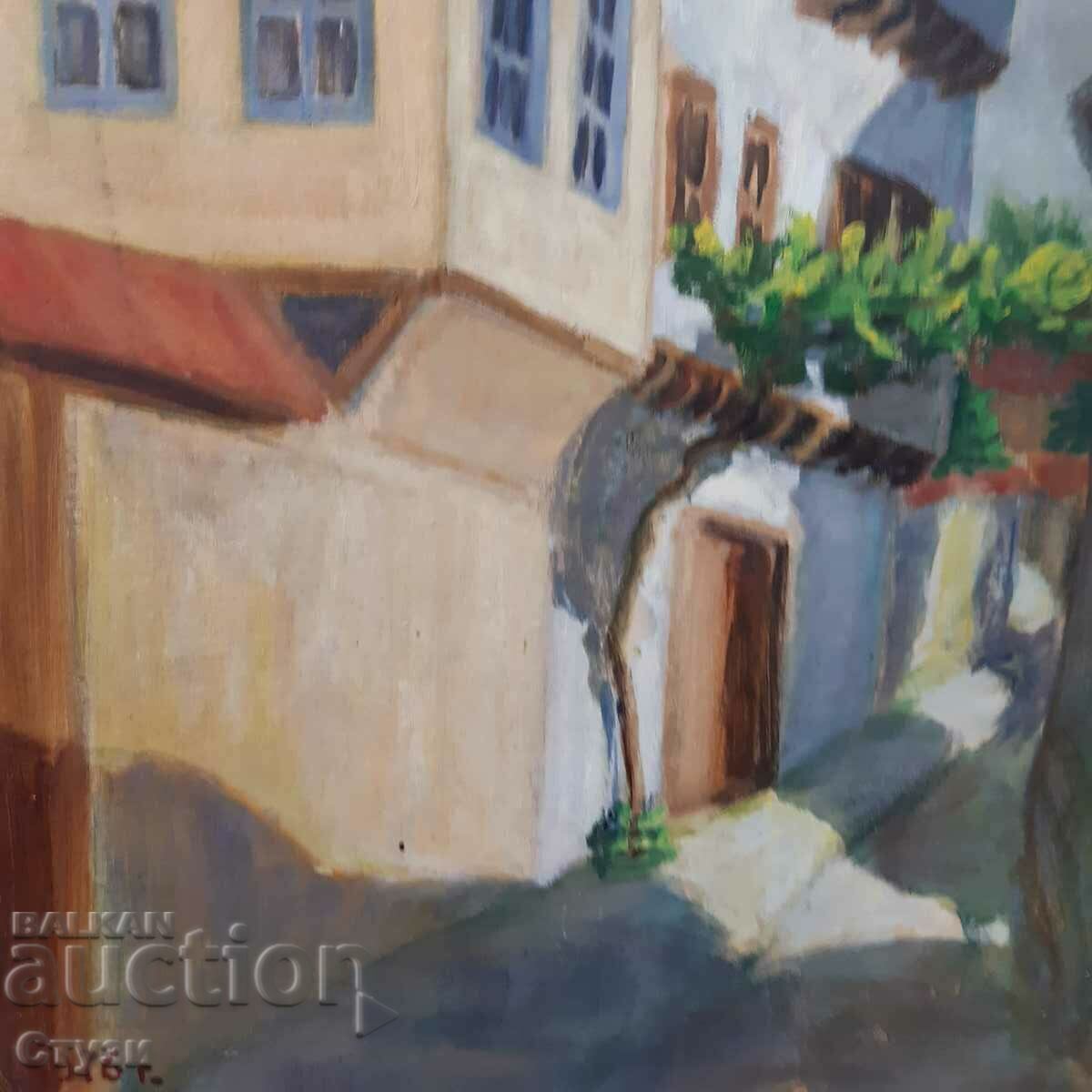 Auction K. Golov, "Iz Lovech", 1976, oil, 48.5 x 33.5 cm Auction K. Golov, "Iz Lovech", 1976, oil, 48.5 x 33.5 cm