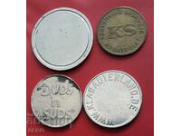 Tokens-lot 4 pieces