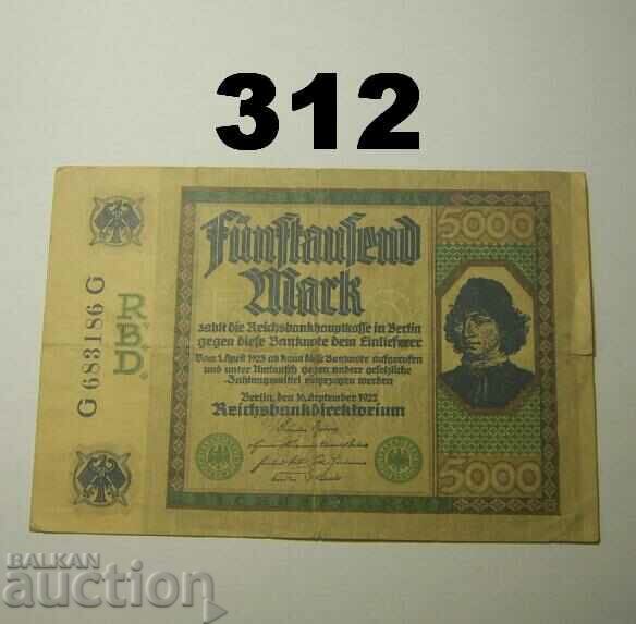 Berlin 5000 mark 1922 Germany