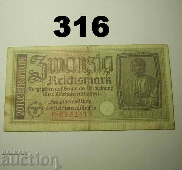 Германия 20 mark 1939-1944 Свастика