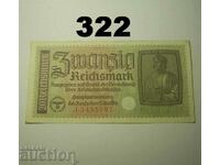 Germany 20 mark 1939-1944 VF+ Swastika