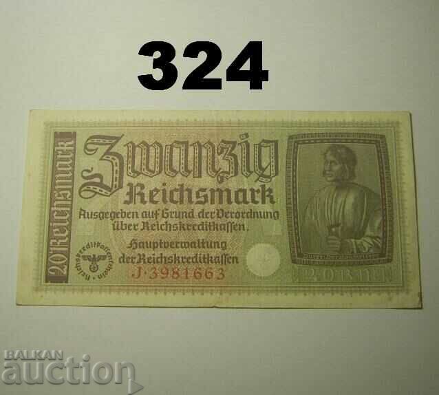 Germany 20 mark 1939-1944 XF Swastika