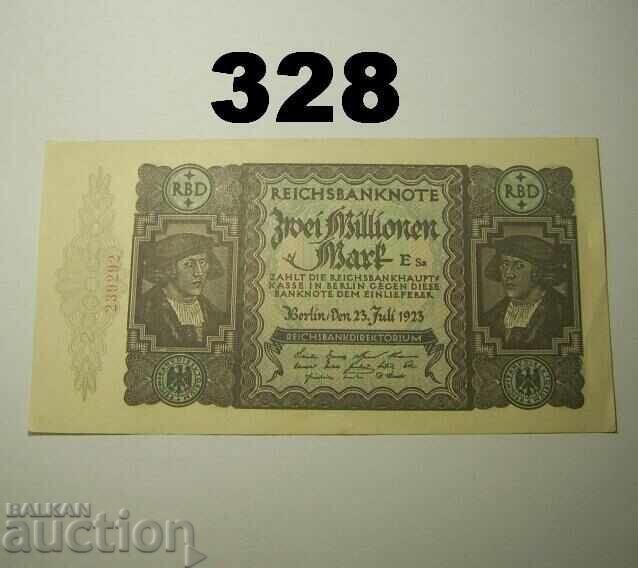 Berlin 2 million mark 1923 XF+ Germany