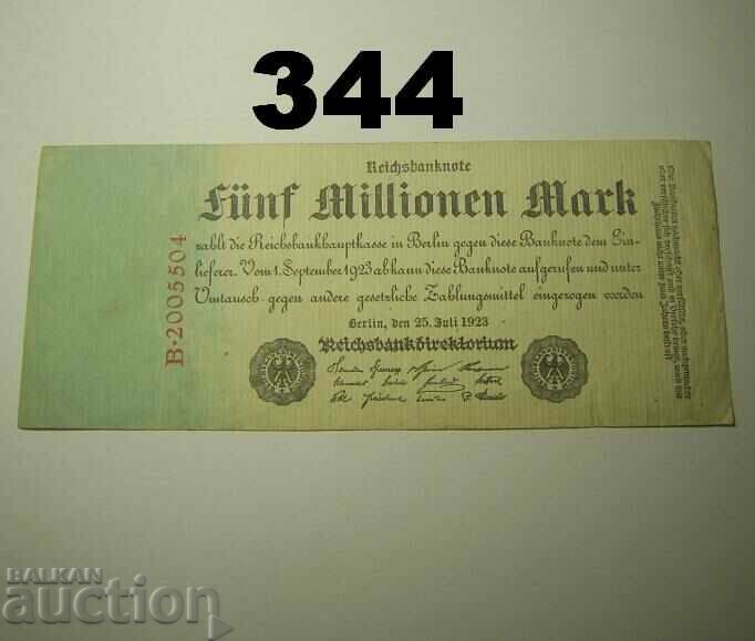 Berlin 5 million mark 1923 VF Германия