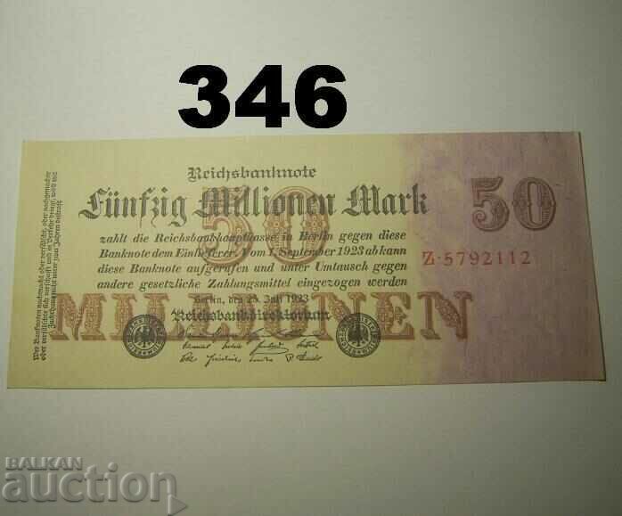 Berlin 50 million mark 1923 XF+ Germany