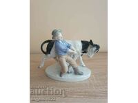 Unique German porcelain figure statuette