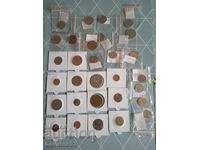 Lot of coins 30 pieces from 30 countries.