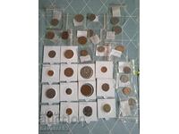 Lot of coins 30 pieces from 30 countries.