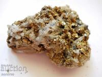 Mountain crystal in pyrite