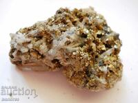 Mountain crystal in pyrite