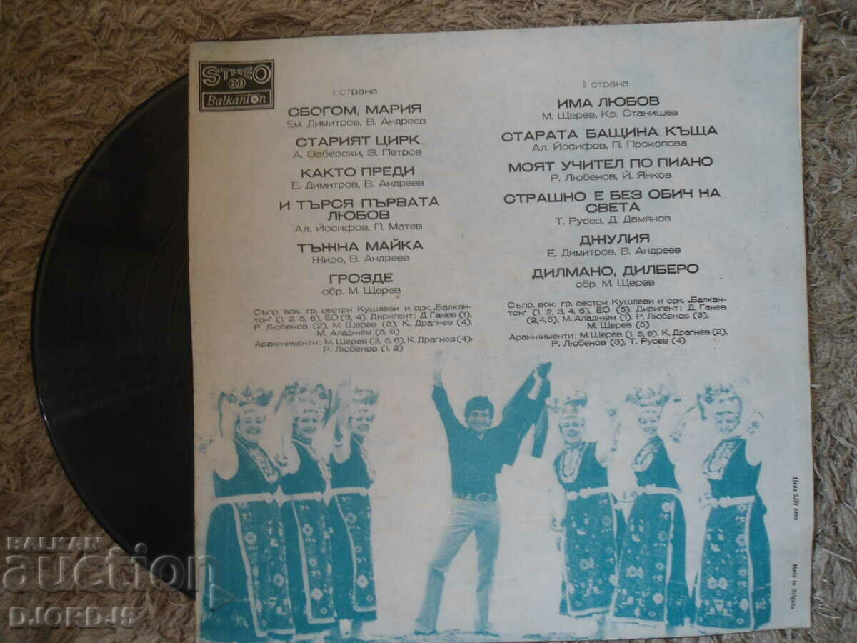 Emil Dimitrov, VTA 1445, gramophone record, large with price 3.00 BGN | € 1.53 Emil Dimitrov, VTA 1445, gramophone record, large with price 3.00 BGN | € 1.53