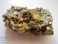 Mountain crystal in pyrite