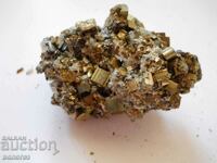 Mountain crystal in pyrite and galena