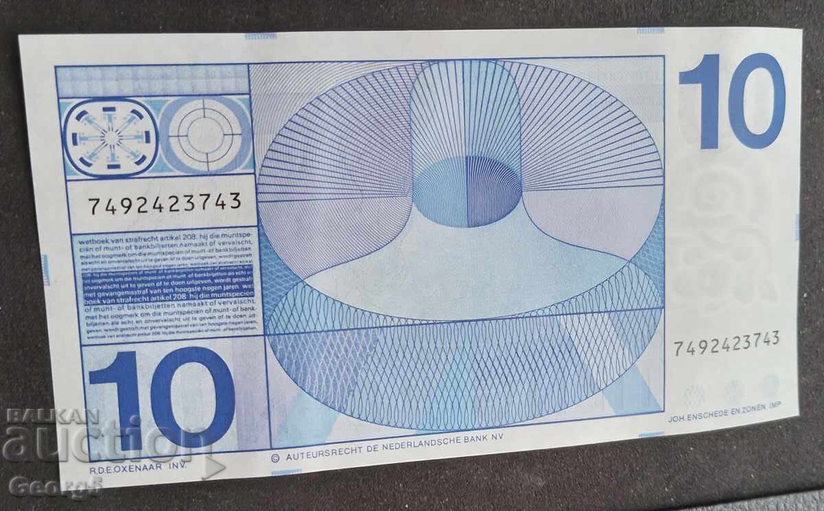 Licitație 10 guldeni 1968 AUNC