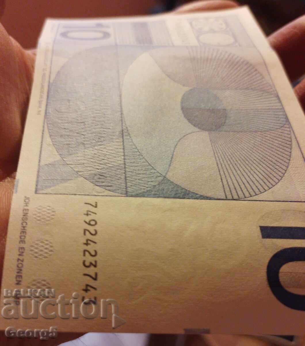 Livrarea 10 guldeni 1968 AUNC