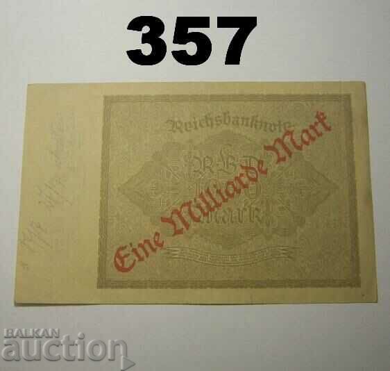 Berlin 1 milliarde mark 1922 XF Inscription with price 5.00 BGN | € 2.56