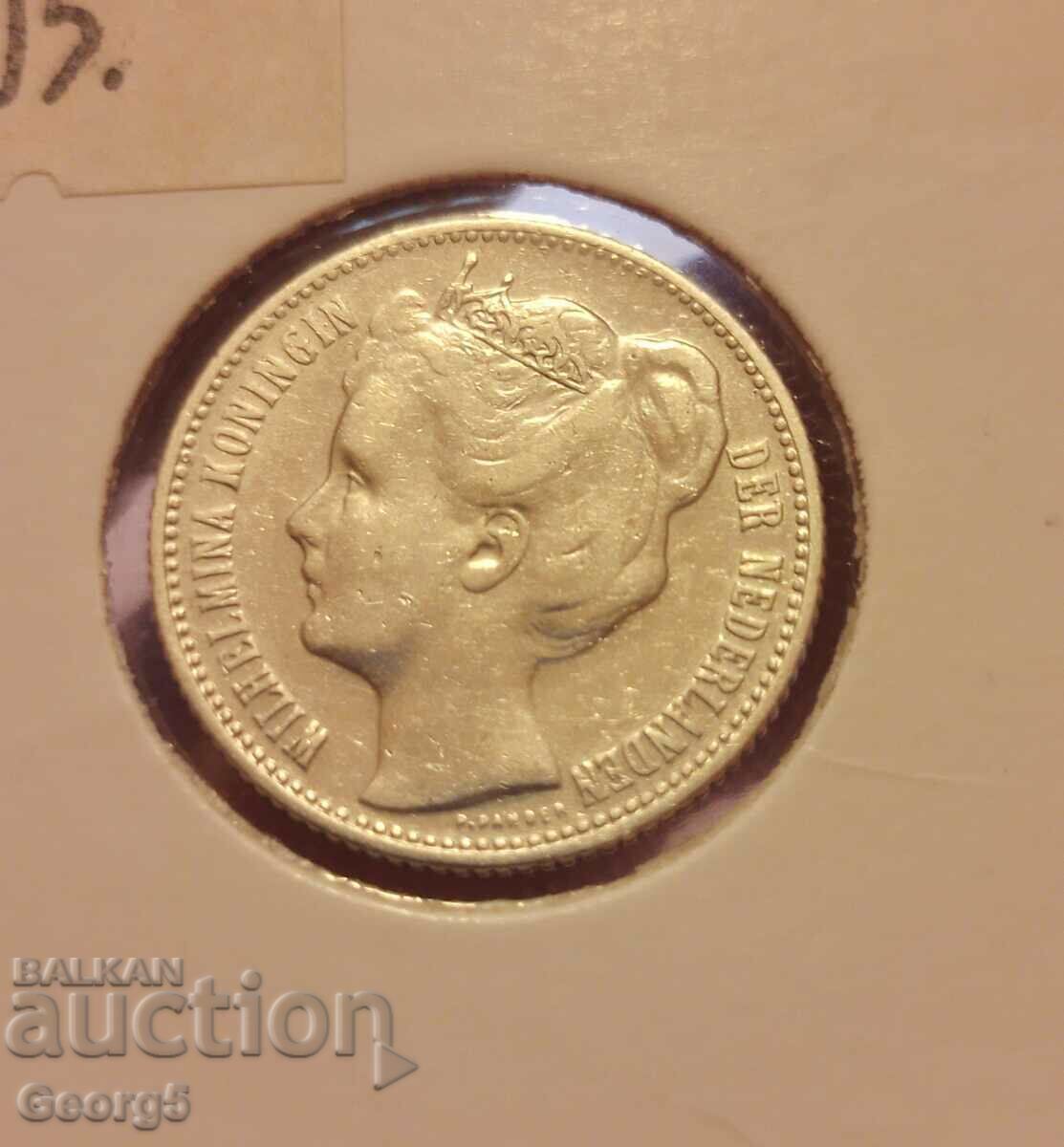 Auction  1/2 guilder 1905 and 1929 silver