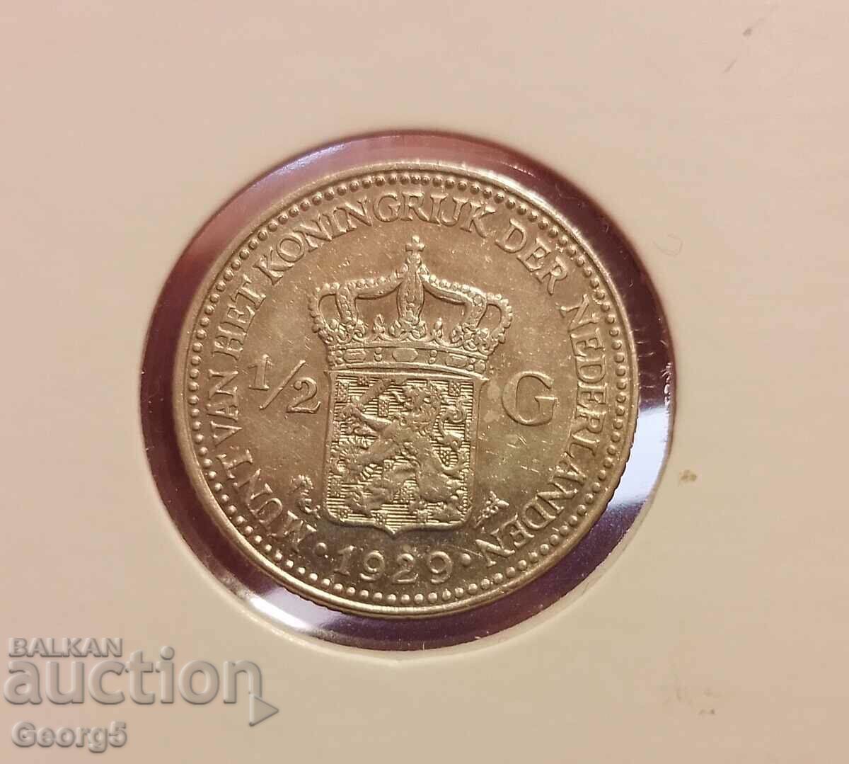 Delivery of 1/2 guilder 1905 and 1929 silver Delivery of 1/2 guilder 1905 and 1929 silver