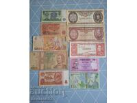 Bulgarian and foreign banknotes - 10 pieces.