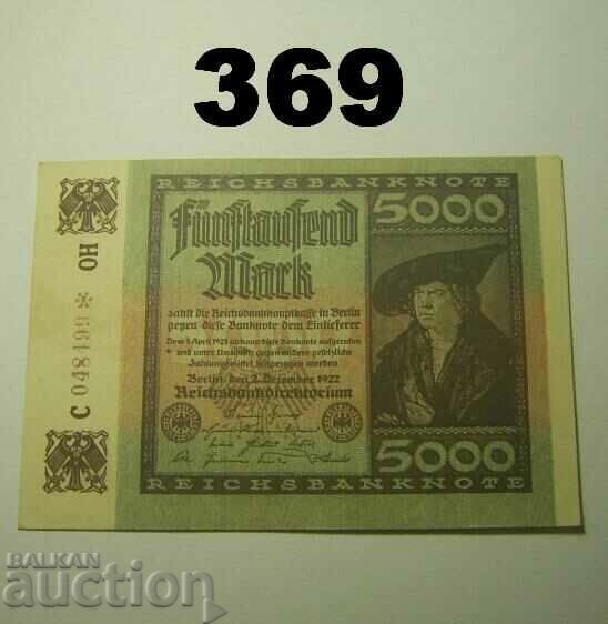 Berlin 5000 mark 1922 AUNC Германия