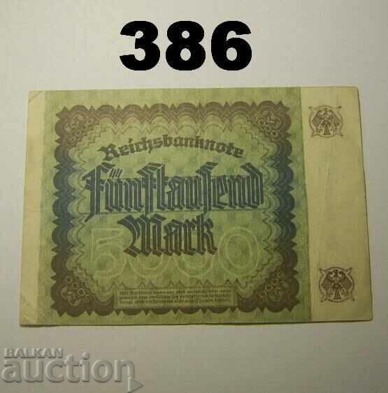 RR! Berlin 5000 mark 1922 VF "Wz. Wellen" with price 7.00 BGN | € 3.58 RR! Berlin 5000 mark 1922 VF "Wz. Wellen" with price 7.00 BGN | € 3.58