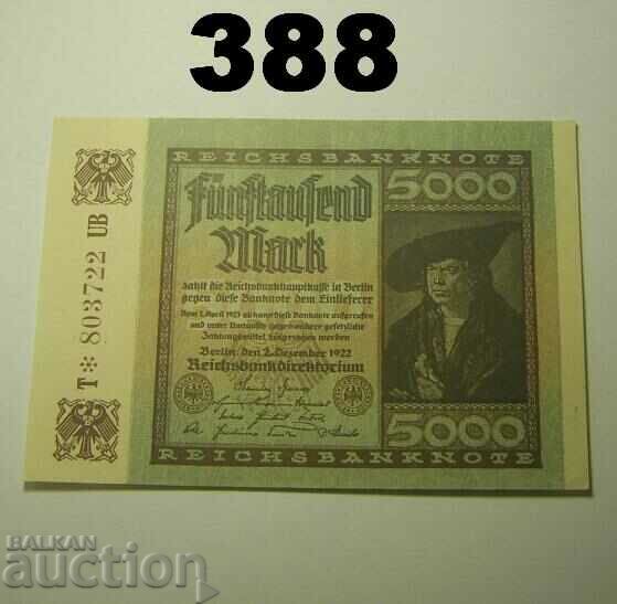 Berlin 5000 mark 1922 UNC Германия