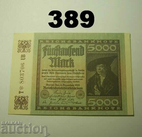 Berlin 5000 mark 1922 UNC Германия