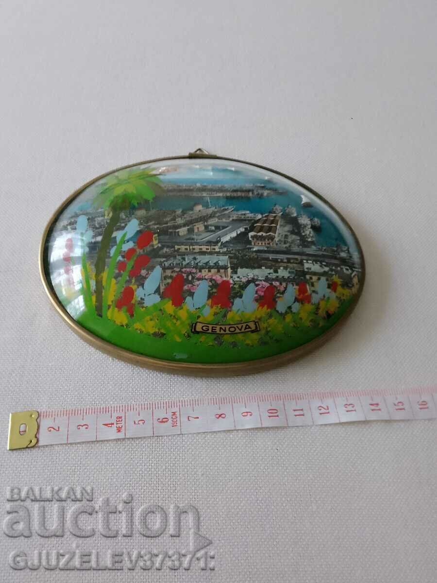 Convex Oval Glass Frame Geneva Souvenir Photo - 5