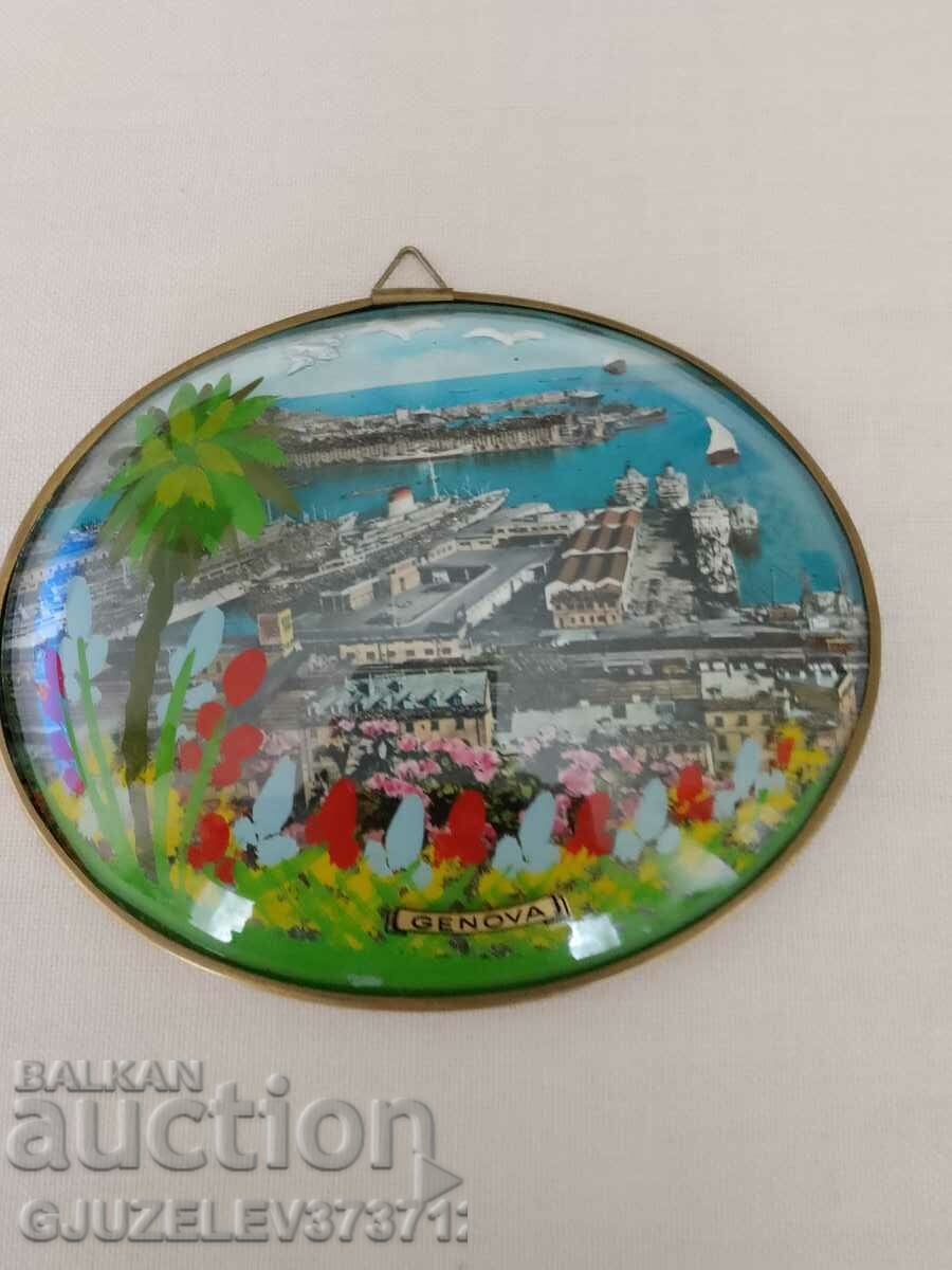 Convex Oval Glass Frame Geneva Souvenir Photo