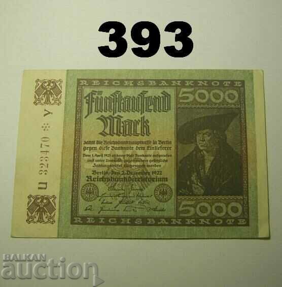 Berlin 5000 mark 1922 XF Germany