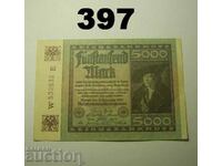 Berlin 5000 mark 1922 XF+ Germania