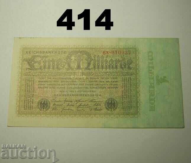 Berlin 1 miliarde mark 1923 XF+ Germania