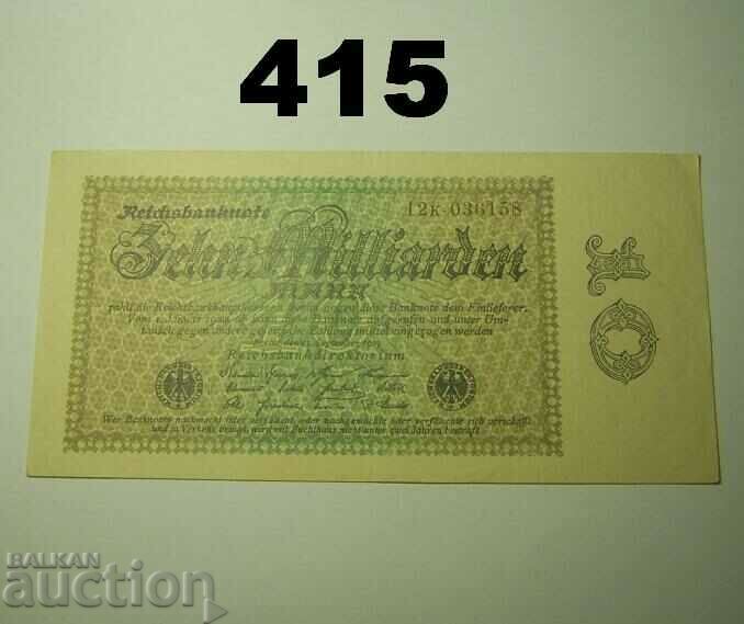 Berlin 10 milliarden mark 1923 XF+/AUNC Germany