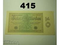 Berlin 10 miliarden mark 1923 XF+/AUNC Germania