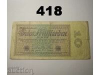 Berlin 10 miliarden mark 1923 Fine Germania