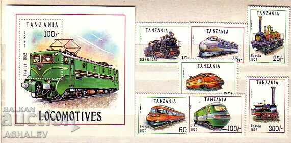 1991 Tanzania Locomotives Yv 789/95 + Bf 140**