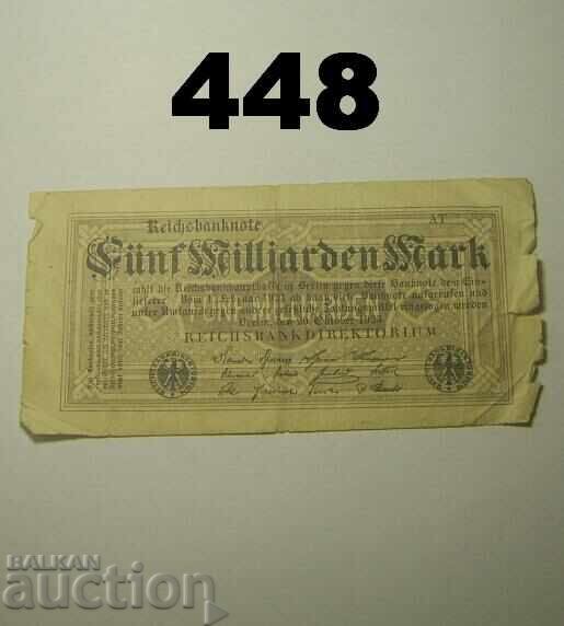 Berlin 5 miliarden mark 1923 DEU-145.e