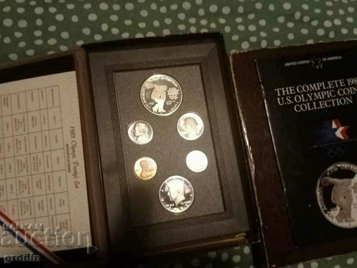 UNC,1983,USA,Silver,Olympic lot eagle,Coins,USA,Dollar - 6 UNC,1983,USA,Silver,Olympic lot eagle,Coins,USA,Dollar - 6