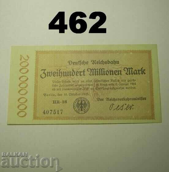 Berlin 200 millionen mark 1923 XF Germany